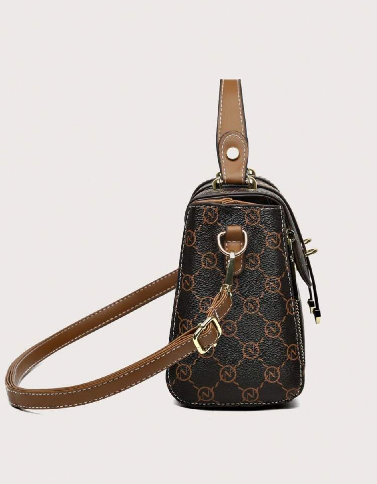 Sac à main luxe effet cuir motif géométrique – Élégance & Praticité