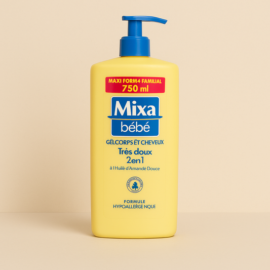 Gel Douche Mixa Bébé Très Doux Corps & Cheveux – 750 ml
