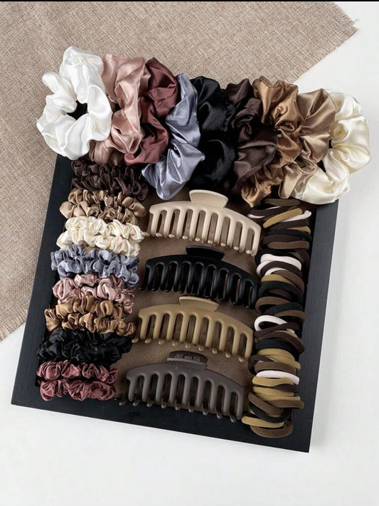 Lots de 79 pièces d'accessoires de cheveux – Élégance & simplicité au quotidien