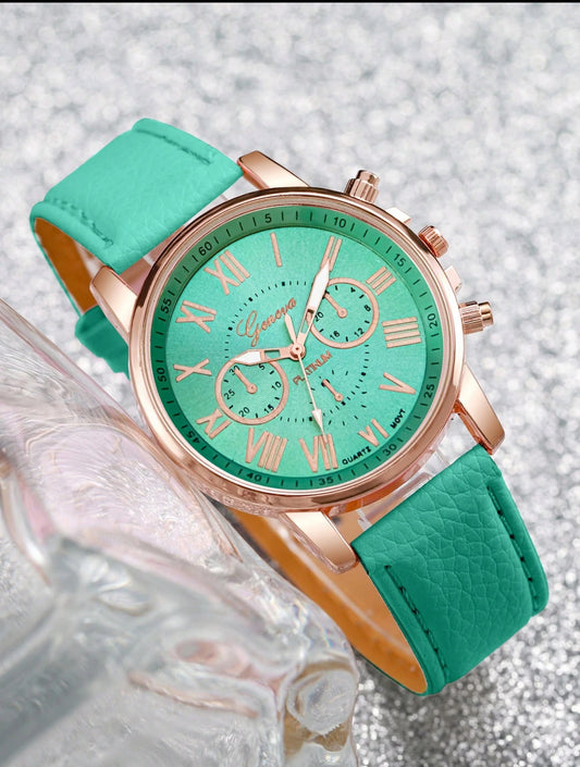 Montres élégantes et colorées