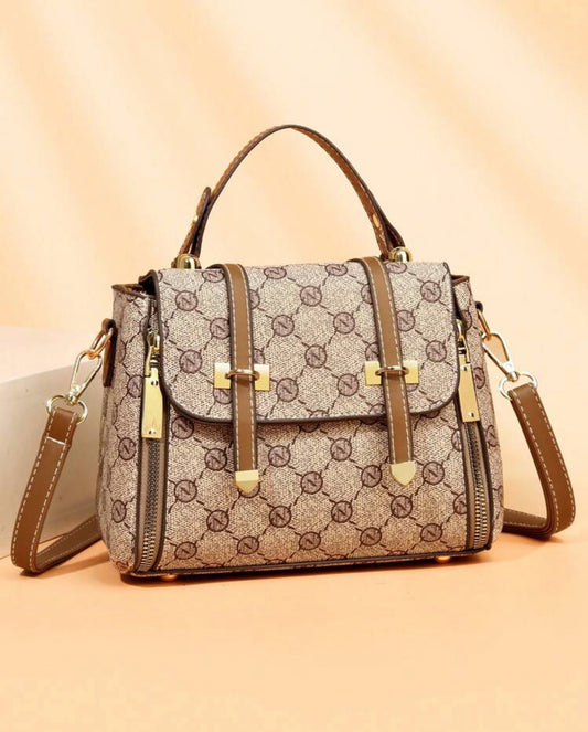 Sac à main luxe effet cuir motif géométrique – Élégance & Praticité